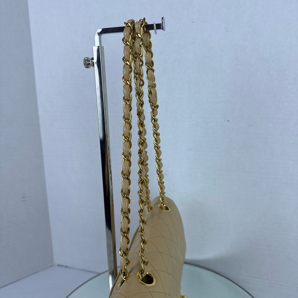 CHANEL CC CAVIAR LEATHER DOUBLE FLAP BAG GHW - Picture 3 of 16